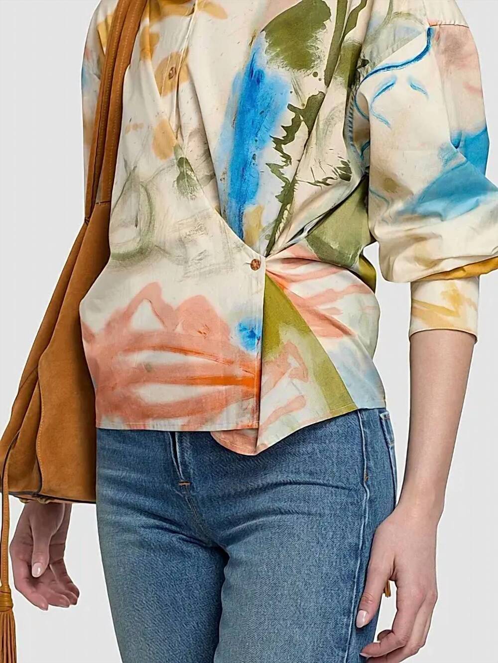 NEW ULLA JOHNSON artist cotton blouse in western dream - Picture 5 of 8